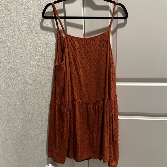 Polka dot embroidery baby doll spaghetti strap dress - Picture 4 of 4